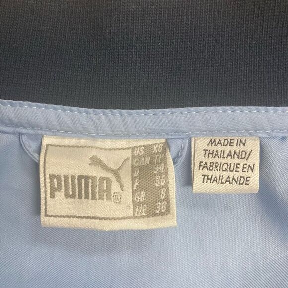 PUMA Women’s Jacket. Blue Front Zip Long Sleeves XS - Picture 6 of 8